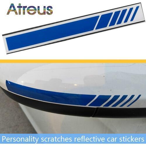 Car Sticker Rearview Mirror Side Stripe Car Body Decals for Mercedes W203 BMW E39 E36 E90 F30 F10 Volvo XC60 Audi A6 c5 c6 Q5 Q7