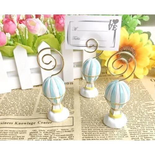 FREE SHIPPING 200pcs/Lot Up In The Air Place Card Holder Unique Party Table Name Holders Wedding Bridal Shower Favors SN1301