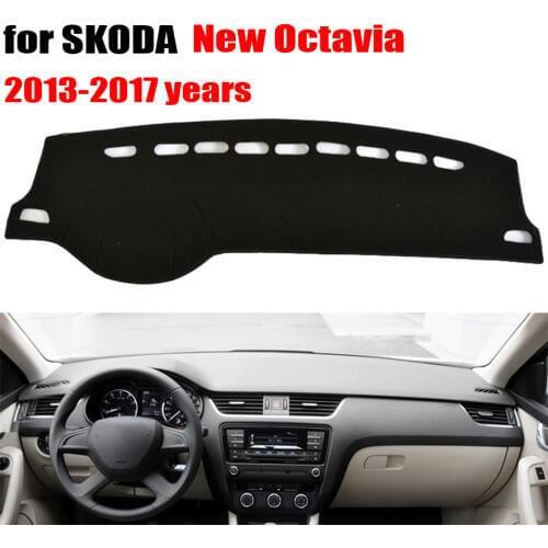 Car dashboard covers mat for SKODA new Octavia 2013-2017 Left hand drive dashmat pad dash covers Instrument platform accessories