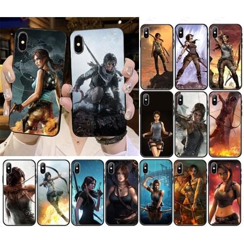 Lara Croft Tomb Raider Phone cover Shell For iphone xr 11 12pro max 5s 6splus 7 8plus SE 12mini x xs max case coque