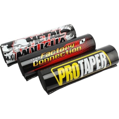 Black 200mm Round handlebar Bar Pad 7/8 Bike Motorcycle Cross Chest protector Grips For CRF YZF RMZ Dirt Bike ATV Quad