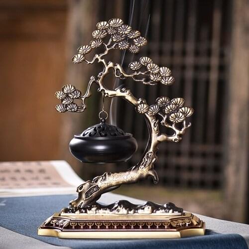 Pure Copper Incense Burner Incense Home Creative Tea Ceremony Decorations