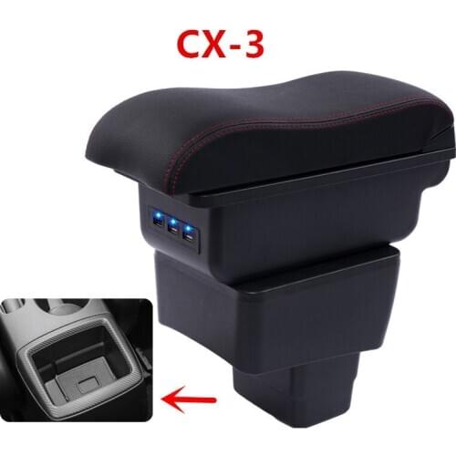 For Mazda CX-3 CX 3 CX3 armrest box central Store content box cup holder ashtray interior car-styling accessories 14-19