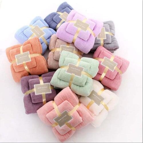 2PCS/Set Home Textile Adult Absorption Bath Towel Women Robes Bath Wearable Towel Microfiber Fabric Towel Toalhas De Banho