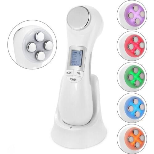Facial EMS Electroporation Mesotherapy RF Radio Frequency Face Lift LED Therapy Photon Skin Care Body Massage Spa Beauty Machine