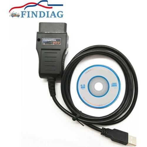 HDS USB Cable for Honda HDS ARM Chip Support OEM Diagnostic OBD2 Diagnostic OBD Cable Active Tests Most 1996 & Newer Vehicles