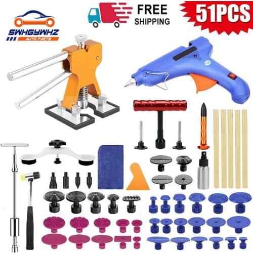 Car Dent Repair Tools Dent Repair Kit with Dent Removal Pulling Tabs Car Body Dent Removal Kits for Vehicle Car Auto