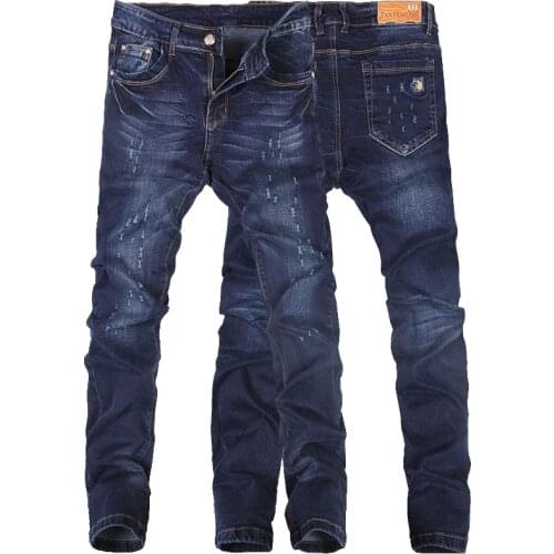 Mens Washed Slim Stretch Jeans 2021 Mens Fashion High-end Brand Cotton Printed Ripped Printed Jeans boyfriend punk skinny jeans