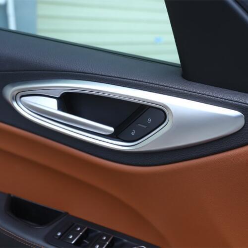 New! For Alfa Romeo Giulia 2017 Car-styling ABS Chrome Interior Door Handle Frame Cover Trim Accessories 4pcs