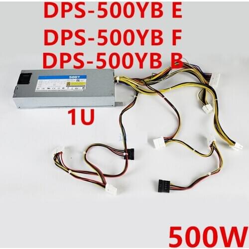 New PSU For Delta 80plus Gold 1U 500W Power Supply DPS-500YB B DPS-500YB E DPS-500YB F