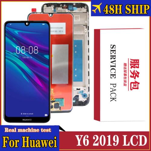 Original Screen for Huawei Y6 2019 LCD Display Digitizer Assembly Touch Display Apply to Huawei Y6 Pro 2019 Y6 Prime 2019 LCD