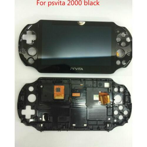 Original LCD Display +Touch Screen Digitizer Replacement for Playstation PSvita PS Vita Slim PSV 2000 PCH-2000 Screen with Frame