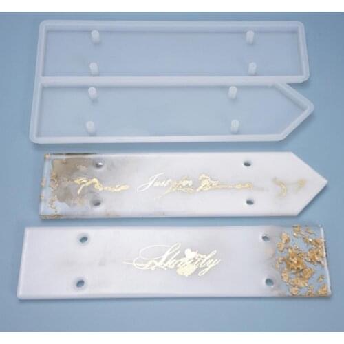 Doorplate Rectangle Silicone Mold Epoxy Resin Art Make Your Own Doorplate Hanging Signs Design Sweet Home Art Supplies