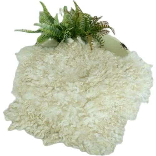 Handmade Curly Felted Wool Layer Layering Fabric Blanket Newborn Wool Stuff Backdrops Flokati Fur Background Photography Props