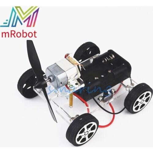 Assembled Wind Car Gandmade Intelligent Electric Toy Learning For Children Technology Model Parts Toy Accessories