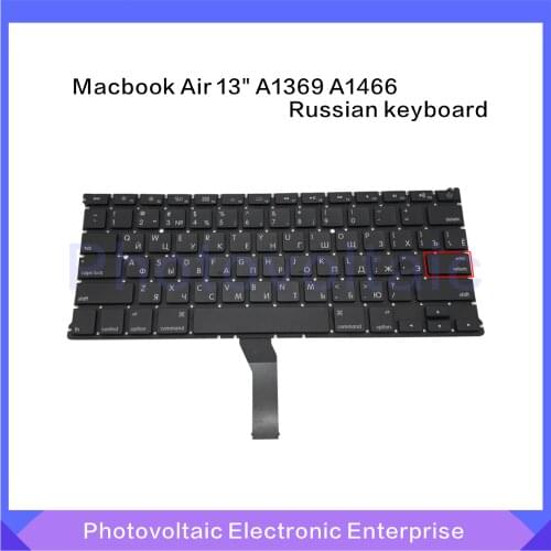 Replacement Small Enter Key Russian Keyboard For Apple Macbook Air 13" A1369 A1466 2011-2017