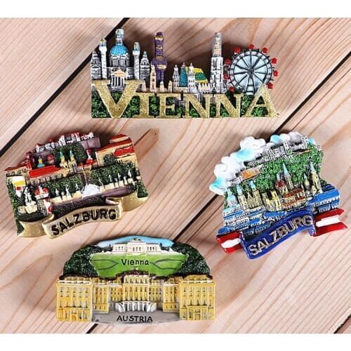 Souvenirs for Overseas Tourism Fridge Italy Switzerland Chile Austria Vienna foreign world tourism collection fridge magnet gift