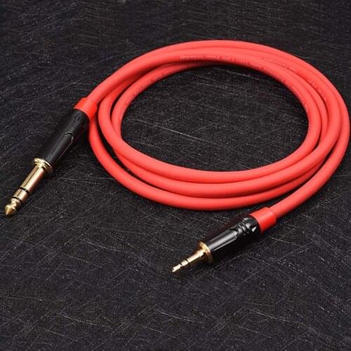 GuSuo Jack 3.5mm Male To 6.35mm 1/4" Male Plug Microphone Audio Stereo Extension TRS Cable M/M G412 0.5 - 30 meter