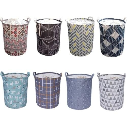 Laundry Basket Clothes Bag Folding Laundry Basket Large Capacity Clothes Storage Bag Children Toy Storage Bucket Waterproof