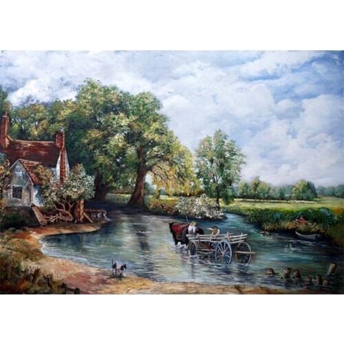 High Quality Embroidery The Haywain Counted Cross Stitch Supplies with 100% Cotton Flosses & Free Shipping for Home Wall Decor
