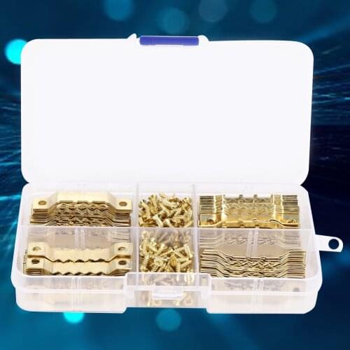 WJ-30021 100pcs Photo Frame Hangers Hooks Double Sided Sawtooth Hanging Photo Frame Hangers Hooks+200pcs Screws Hardware Tools