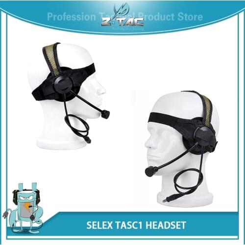 Z-tactical zSelex TASC1 Hunting Headphones Airsoft Military Aviation Headset With Military Standard Plug Softair Fit PTT Z028