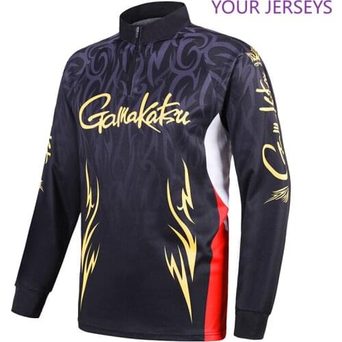 Gamakatsu Fishing Vest Spring Summer Men Long Sleeve Outdoor Cycling Shirts Quick Dry Breathable Clothes