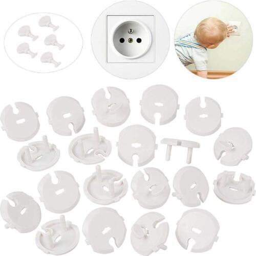 30 Pcs (25 Caches + 5 Keys) Caches Sockets For Child Safety Current With Caches Sockets With Rotating Mechanism