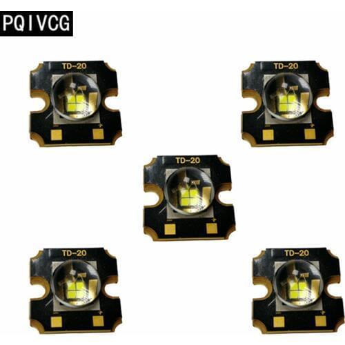 5pcs/20w White light led chip 20w High-brightness led light source