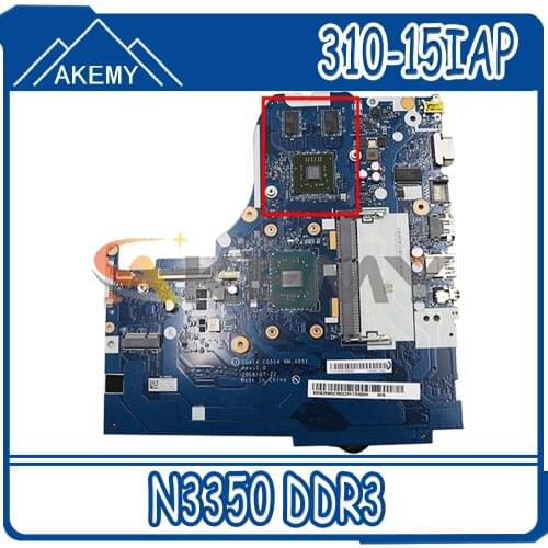 Akemy CG414 CG515 NM-A851 Motherboard For Lenovo 310-15IAP Laptop Motherboard CPU N3350 DDR3 100% Test