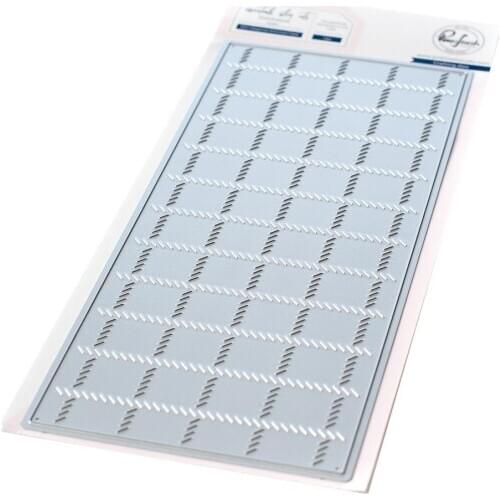 AliliArts Metal Cutting Dies slim diagonal stitched plaid diy Scrapbooking Photo Album Decorative Embossing PaperCard Crafts Die