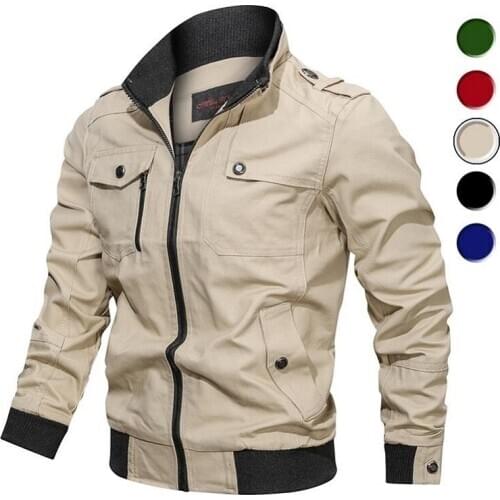 Brand Military Jacket Men High Quality Autumn Winter Outwear Cotton Cargo Multi-pocket Mid-Long Coats Male Campera Hombre S-4XL