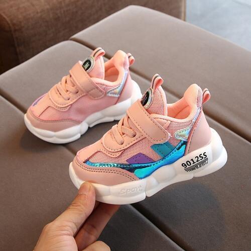 Children Sport Shoes Autumn Winter New Fashion Breathable Kids Boys Net Shoes Girls Anti-slippery Sneakers Baby Toddler Shoes