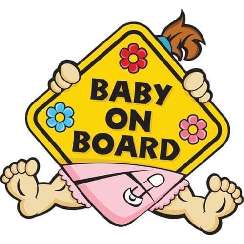 Baby On Board Reflective Car Stickers Window Sticker Safety Sign