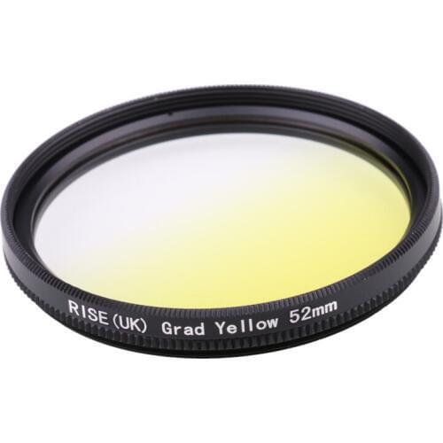 Camera Filter 52mm Gradual yellow Color lens Filter for Nikon D3100 D3200 D5100 SLR Camera lens