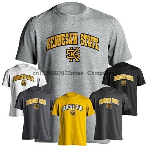 Kennesaw State University KSU Owls Arched Text with KS Logo Short Sleeve T-Shirt