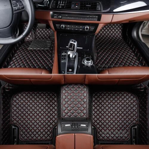 Custom fit car floor mats for Porsche Macan GTS Cayenne Cayman Panamera 3D car styling all weather protection luxury carpet line