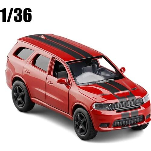 1/36 Dodge Durango SRT Off-road SUV Vehicle High Simulation Metal Diecast Model Steering For Kids Boy Toys Gifts Free Shipping