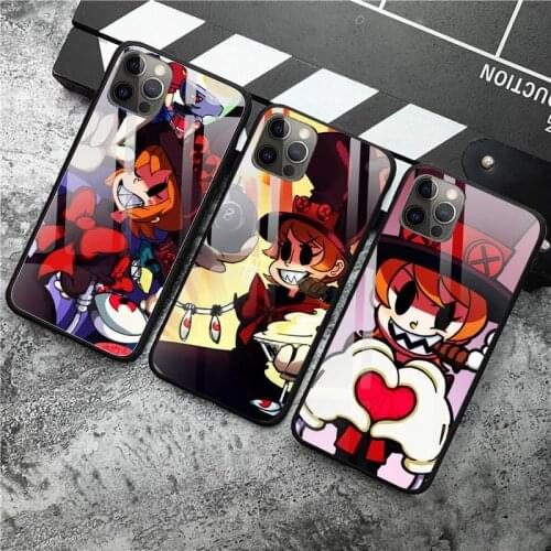 Cartoon cute Skullgirls Peacock Phone Case Tempered Glass For iPhone 12 Pro Max Mini 11 Pro XR XS MAX 8 X 7 6S 6 Plus SE case
