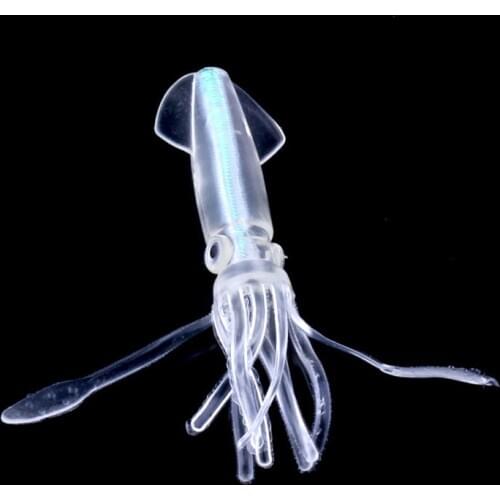 Bammax Fishing Lure 5pcs 8g 9cm Squid Soft Lure pesca Night Fishing Lure Octopus Glow Rubber For Sea Fishing Wobbler Bait Tackle