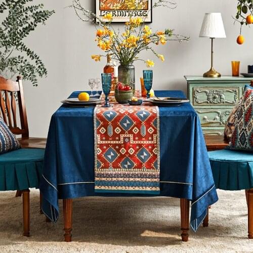 Table Runners Tassel Linen Cotton Tea Table Shose Cabinet Cover Table Flag Table Runner Decoration Home Decor