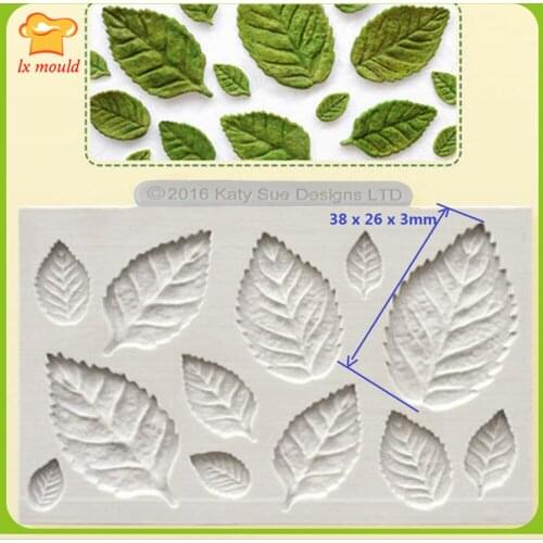 New Rose Leaf Silicone Mold Leaf Shape Sugar Mould DIY Letter Cake Decorator