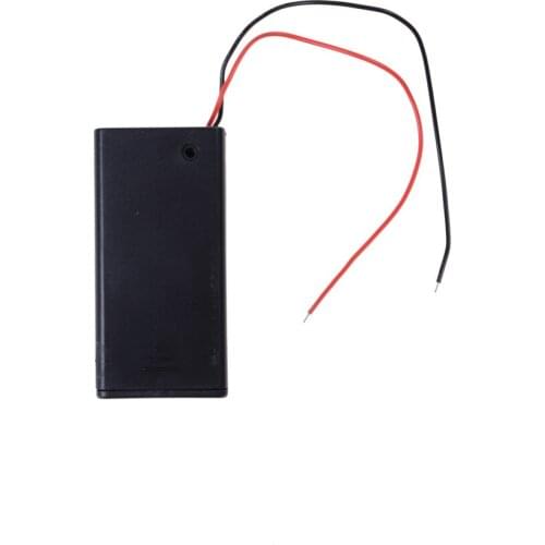 Black One Piece9V Battery Holder with ON/OFF Switch 9 volt Box Pack Power Toggle