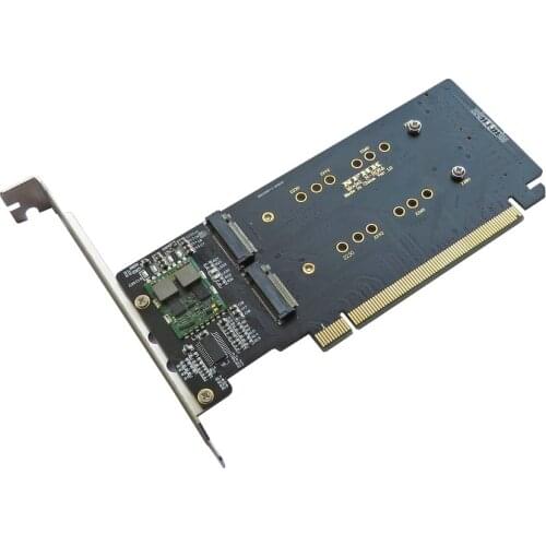 PCIe 3.0 X16 Split to 4 NVMe M.2 NGFF SSD Disk Array Card VROC Adapter Card