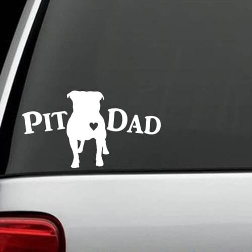 Pit Dad Pit Bull Pitbull Dog Decal Sticker car window accessories sticker vinyl PVC decal stickers 15cm