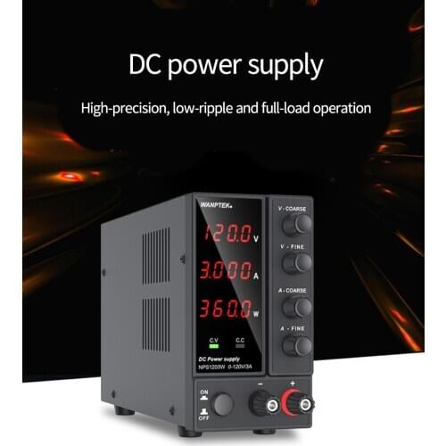 Adjustable dc power supply NPS1203W dual digital LED display laboratory power supply regulator 120V 3A Bench source power
