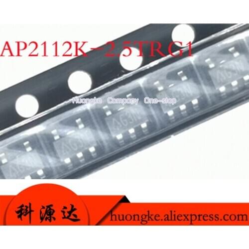 50pcs AP2112K AP2112K-3.3TRG1 Mark G3P AP2112K-2.5TRG1 Mark G3N AP2112K-2.8TRG1 Mark G3Q AP2112K-1.8 Mark G3M LDO Regulator