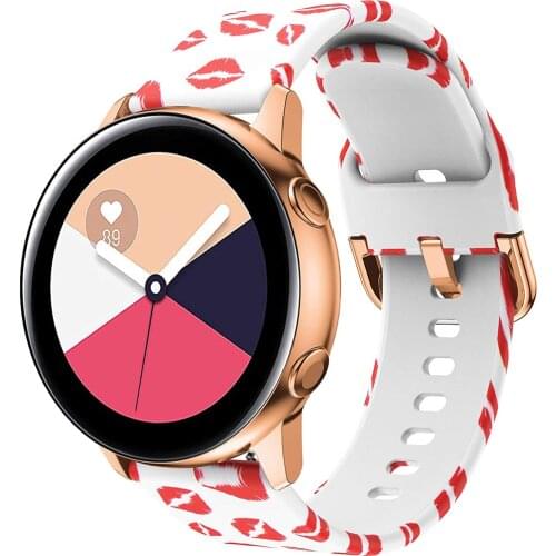 22mm 20mm Band for Samsung Galaxy Watch 42mm 46mm Gear Sport S2 S3 Strap Printed Wrist Bracelet for Huawei GT 2 Amazfit GTR Bip