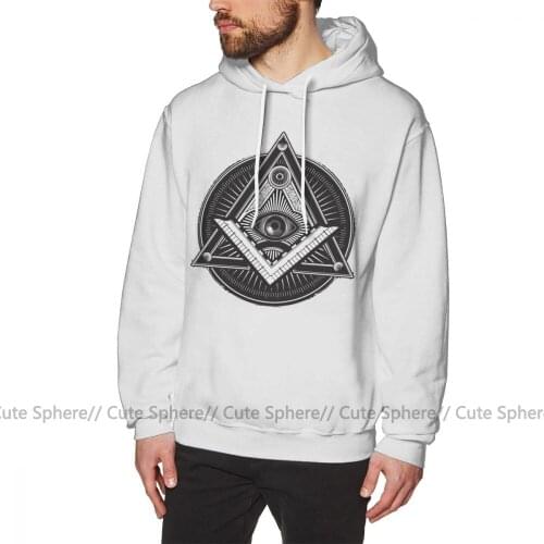Illuminati Hoodie Illuminati Hoodies Casual Purple Pullover Hoodie XXXL Long Length Autumn Streetwear Cotton Men Hoodies