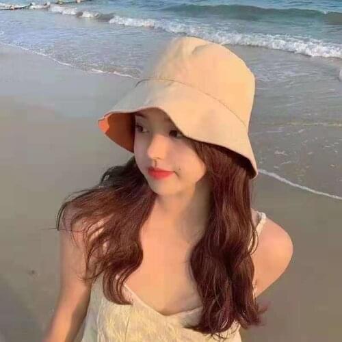 Unisex Bucket Hat Patch Black White Solid Casual BOb Caps Summer Outdoor Fisherman Hat Panama Beach Sun Hip Hop Cap